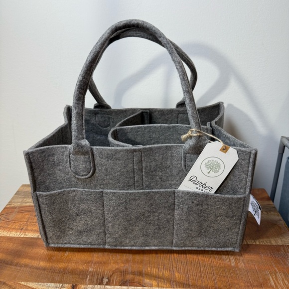 Other - Parker Baby Gray Felt Organizer Tote